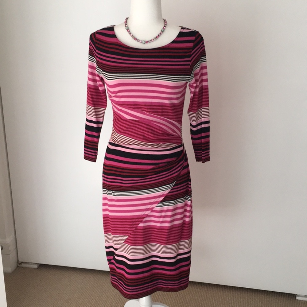 Striped knit dress